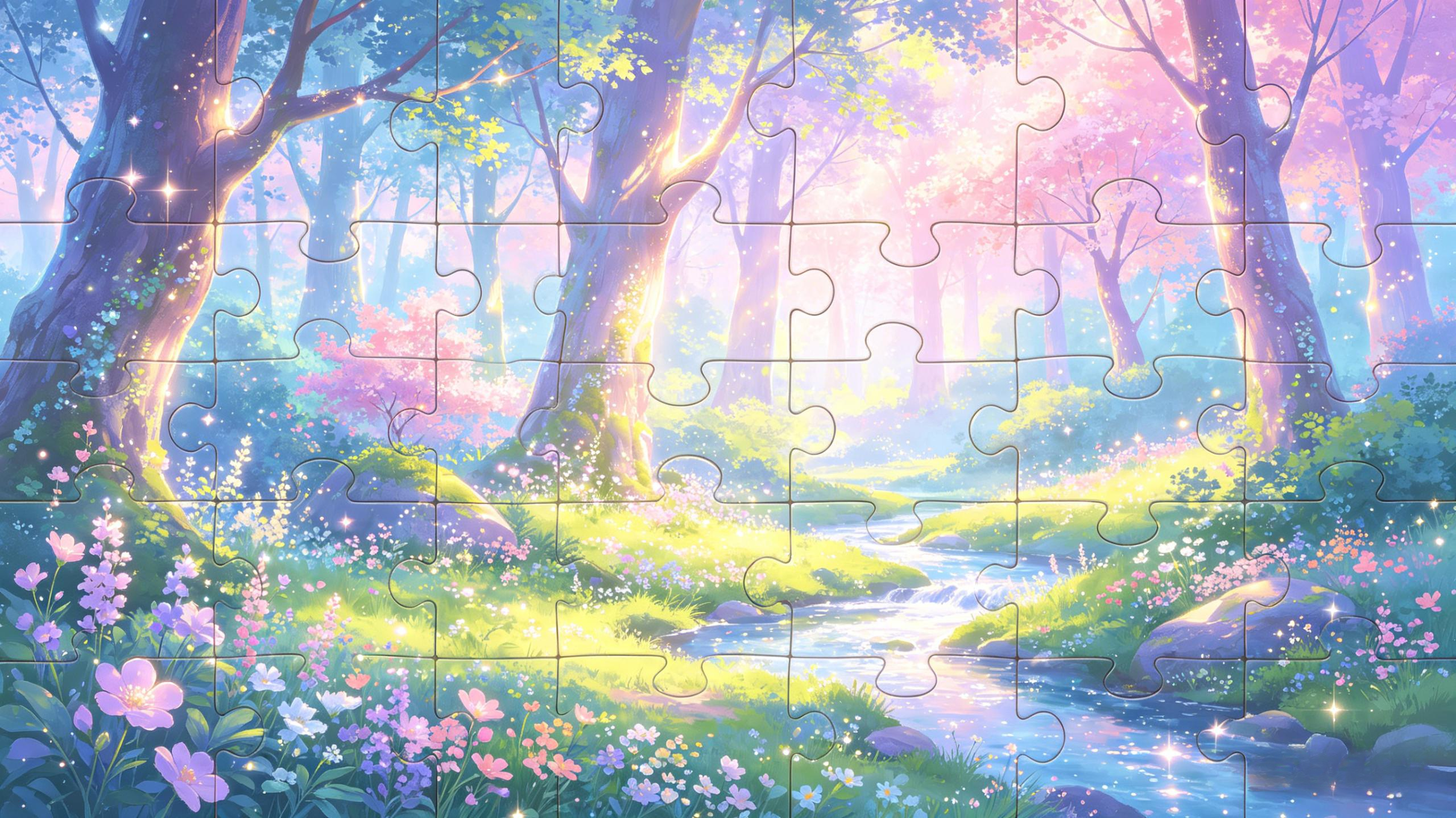 Forest-themed puzzle game cover