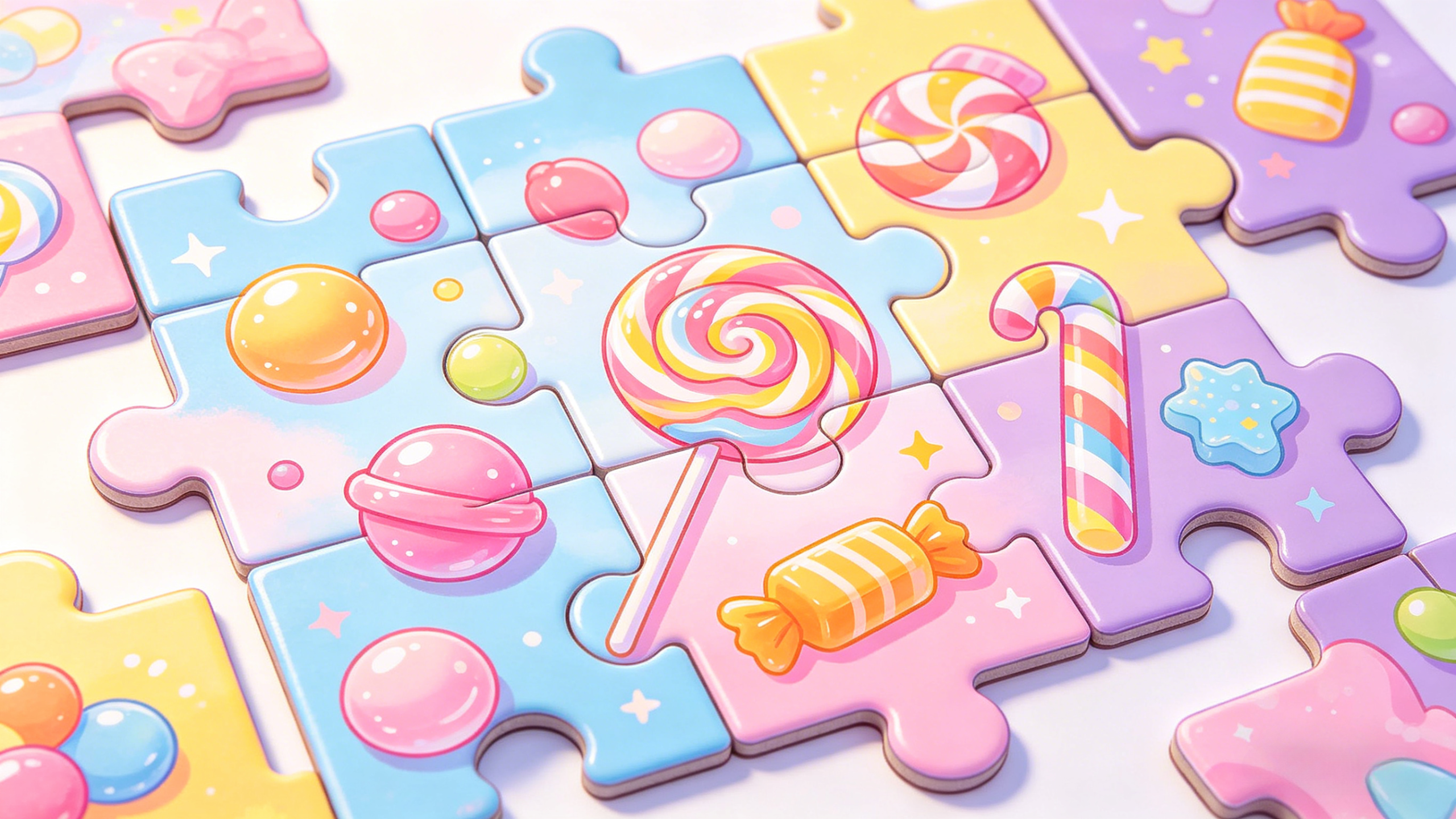 Candy-themed puzzle game cover